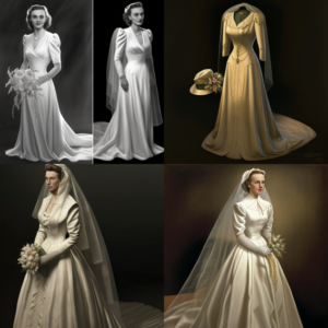 wedding dress 1940