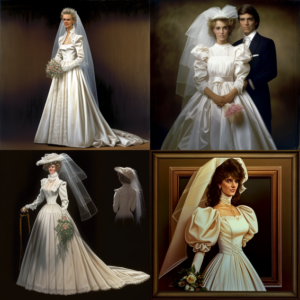 wedding dress 1980